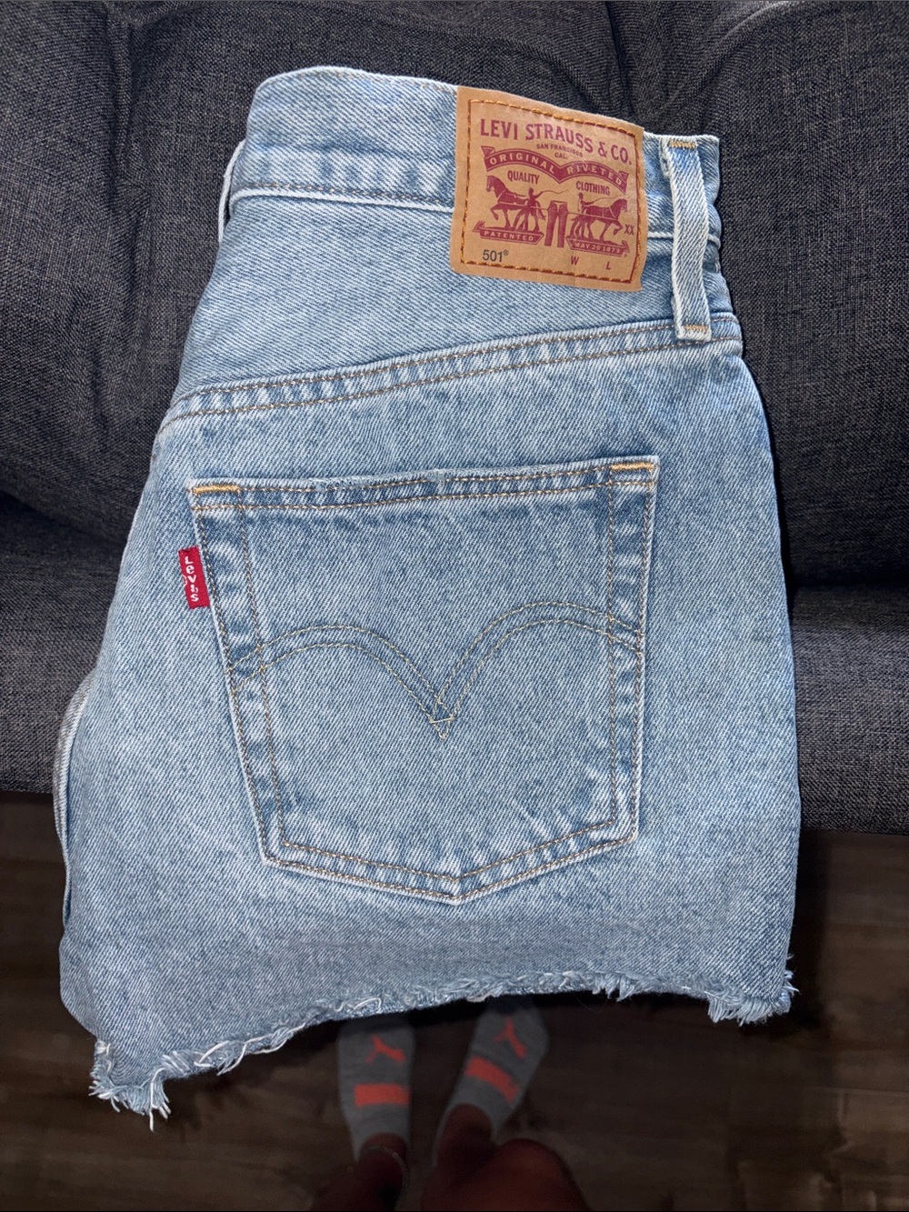 Levi's Light Blue Denim Shorts